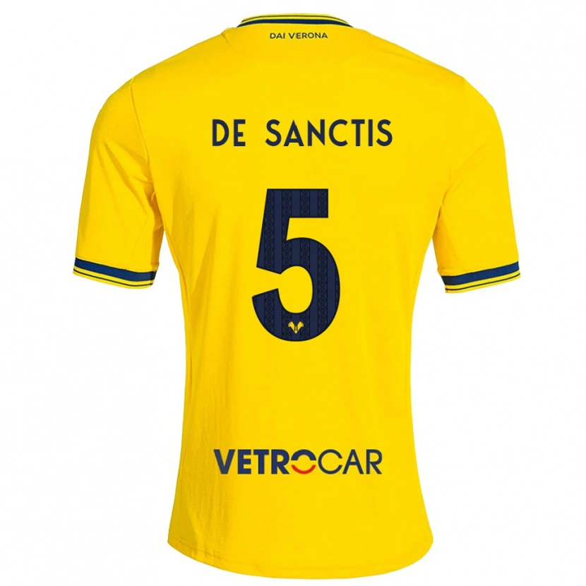Danxen Dames Aurora De Sanctis #5 Geel Rood Uitshirt Uittenue 2026/27 T-Shirt België