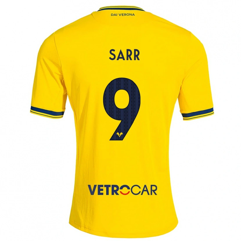 Danxen Dames Amin Sarr #9 Geel Rood Uitshirt Uittenue 2026/27 T-Shirt België