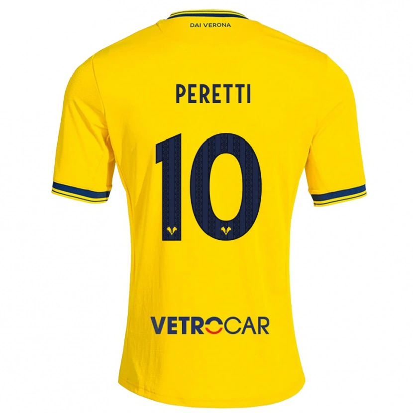 Danxen Dames Rachele Peretti #10 Geel Rood Uitshirt Uittenue 2026/27 T-Shirt België