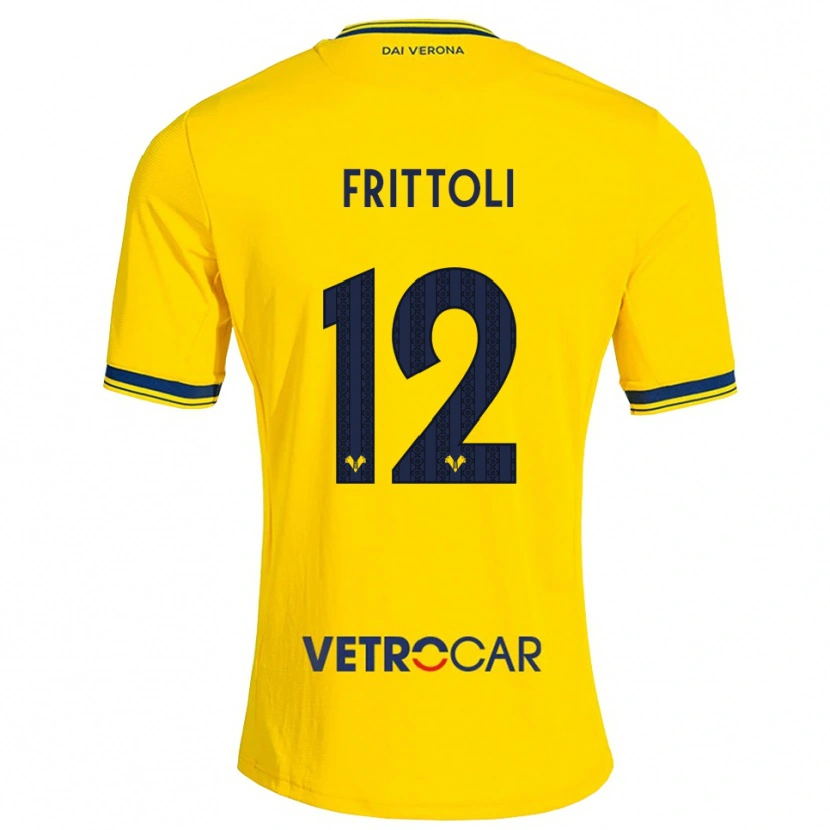 Danxen Dames Riccardo Frittoli #12 Geel Rood Uitshirt Uittenue 2026/27 T-Shirt België