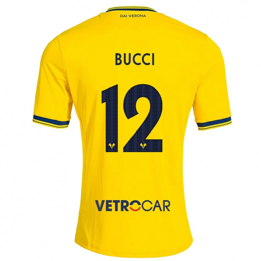 Danxen Dames Irene Bucci #12 Geel Rood Uitshirt Uittenue 2026/27 T-Shirt België