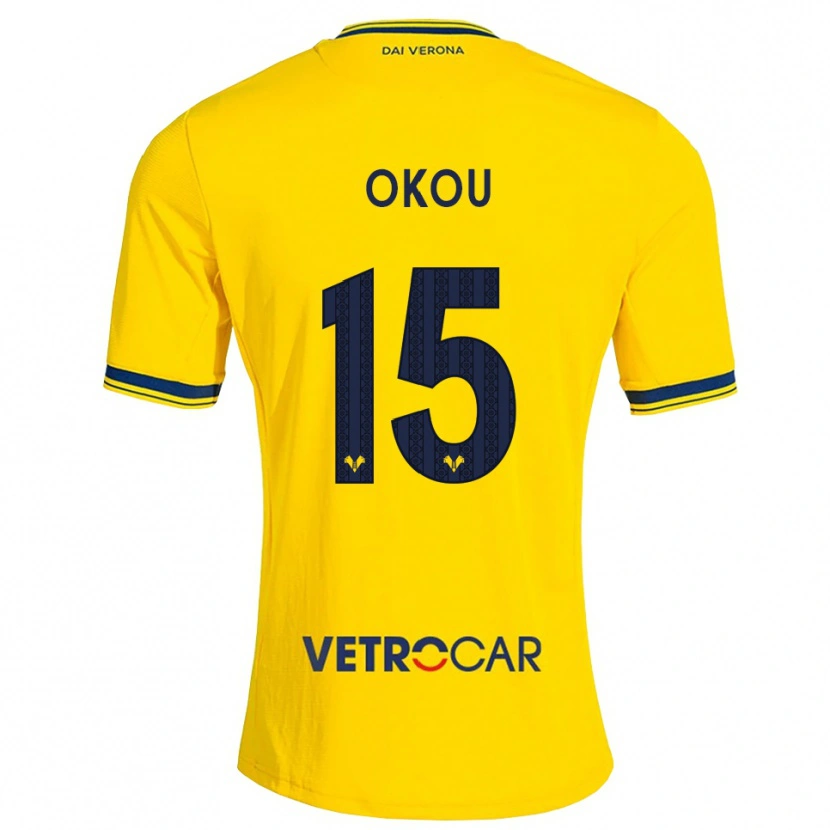Danxen Dames Yllan Okou #15 Geel Rood Uitshirt Uittenue 2026/27 T-Shirt België