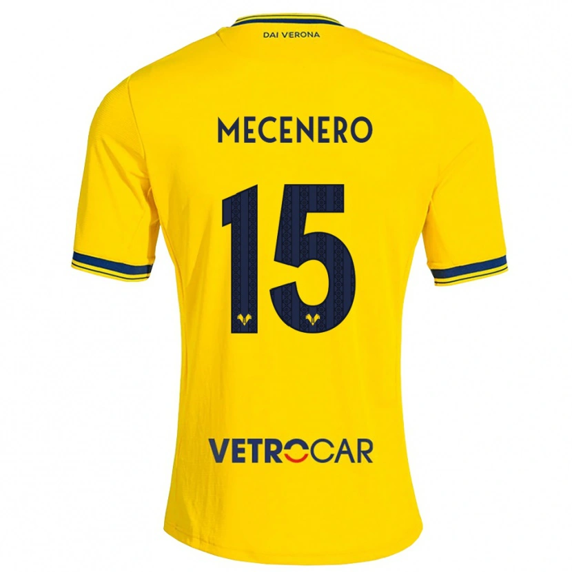 Danxen Dames Giovanni Mecenero #15 Geel Rood Uitshirt Uittenue 2026/27 T-Shirt België
