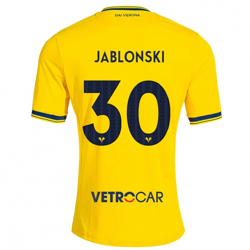 Danxen Dames Darvin Jablonski #30 Geel Rood Uitshirt Uittenue 2026/27 T-Shirt België