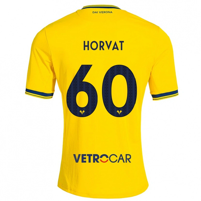 Danxen Dames Mihaela Horvat #60 Geel Rood Uitshirt Uittenue 2026/27 T-Shirt België