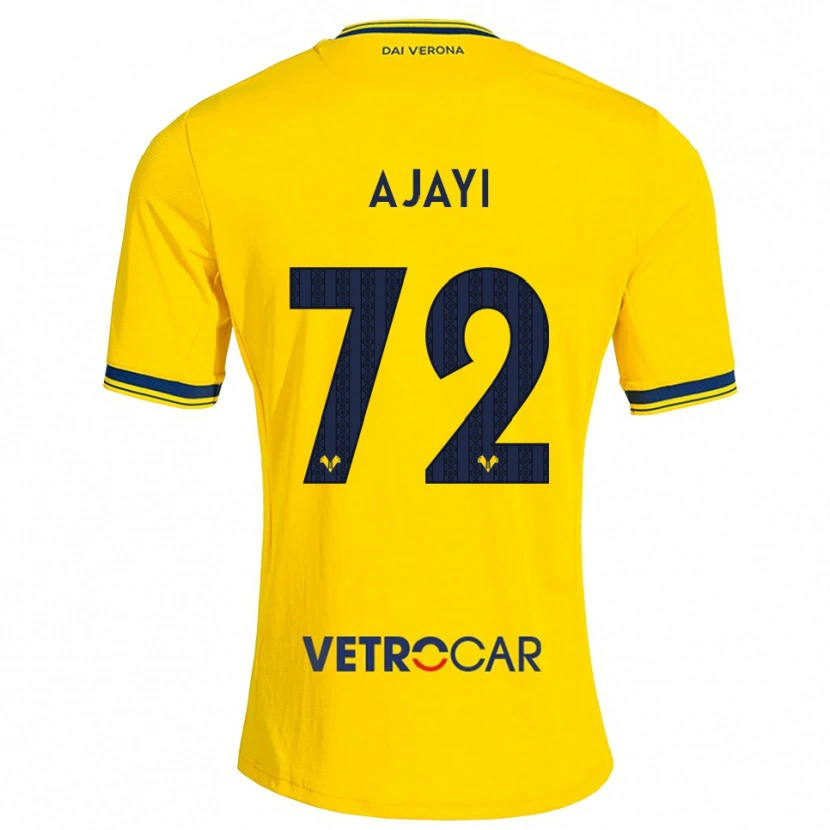 Danxen Dames Junior Ajayi #72 Geel Rood Uitshirt Uittenue 2026/27 T-Shirt België
