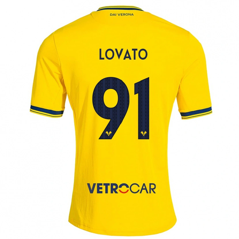 Danxen Dames Enrico Lovato #91 Geel Rood Uitshirt Uittenue 2026/27 T-Shirt België