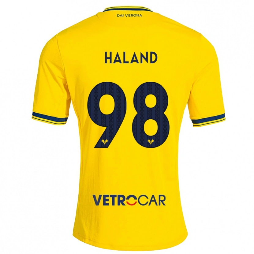Danxen Dames Benedicte Iversen Håland #98 Geel Rood Uitshirt Uittenue 2026/27 T-Shirt België