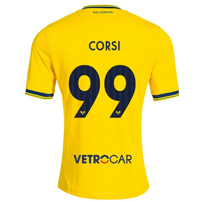 Danxen Dames Sara Corsi #99 Geel Rood Uitshirt Uittenue 2026/27 T-Shirt België