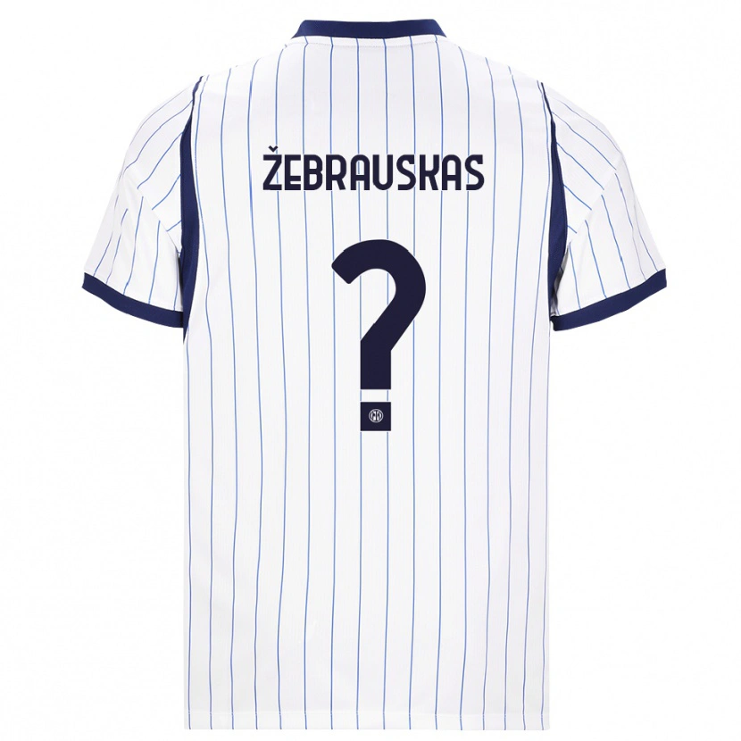 Danxen Dames Jokūbas Žebrauskas #0 Wit Marineblauw Uitshirt Uittenue 2026/27 T-Shirt België