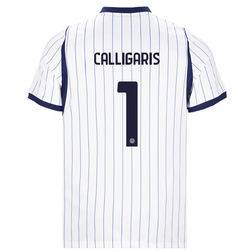 Danxen Dames Alessandro Calligaris #1 Wit Marineblauw Uitshirt Uittenue 2026/27 T-Shirt België