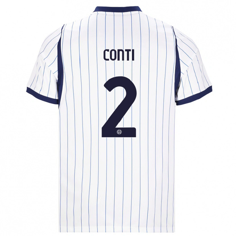 Danxen Dames Arturo Conti #2 Wit Marineblauw Uitshirt Uittenue 2026/27 T-Shirt België