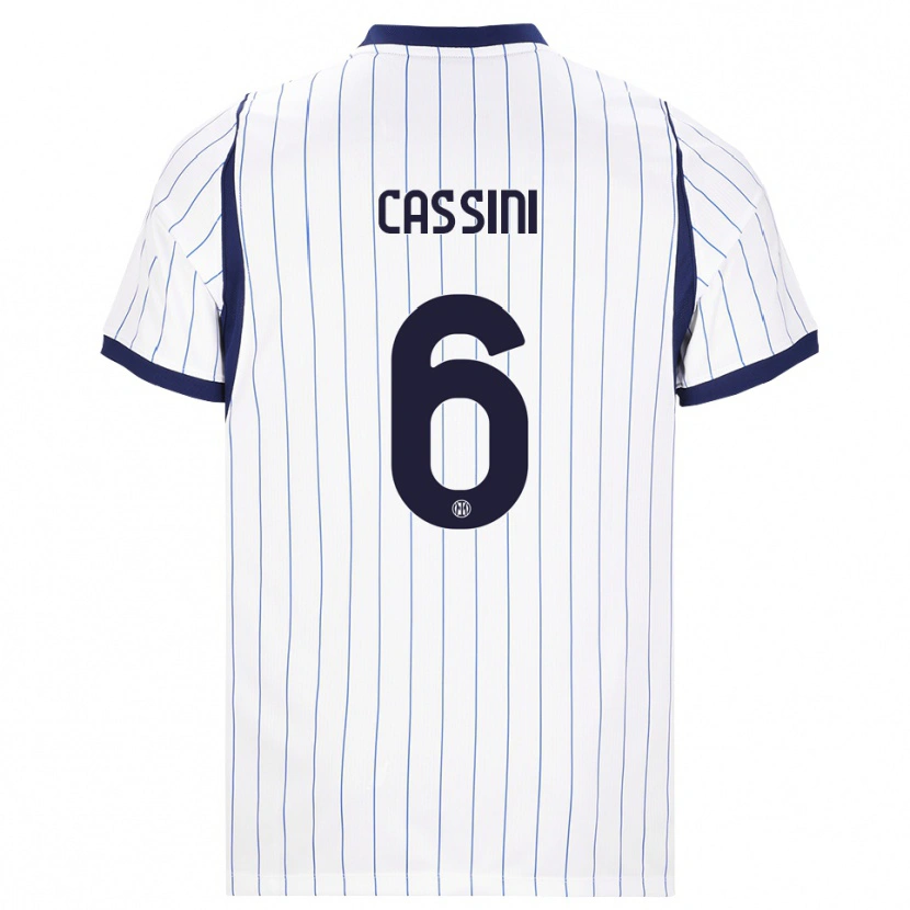 Danxen Dames Tommaso Cassini #6 Wit Marineblauw Uitshirt Uittenue 2026/27 T-Shirt België