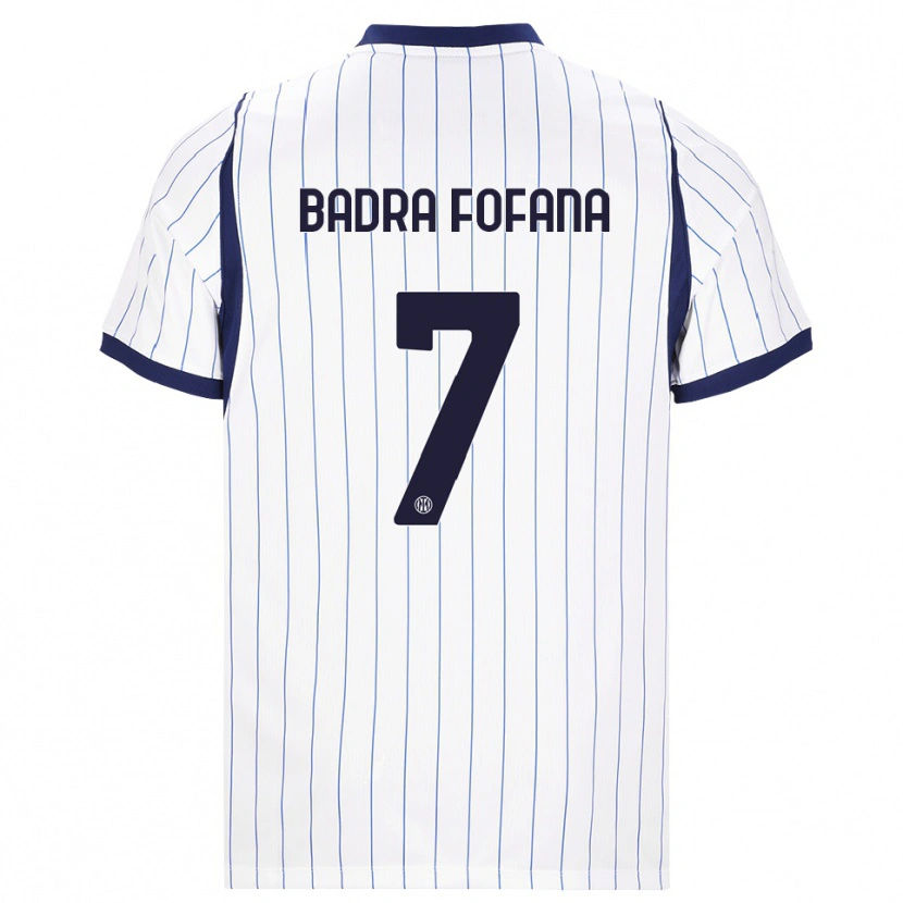 Danxen Dames Aliou Badra Fofana #7 Wit Marineblauw Uitshirt Uittenue 2026/27 T-Shirt België
