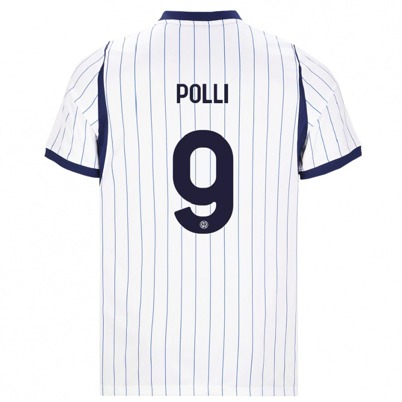 Danxen Dames Elisa Polli #9 Wit Marineblauw Uitshirt Uittenue 2026/27 T-Shirt België