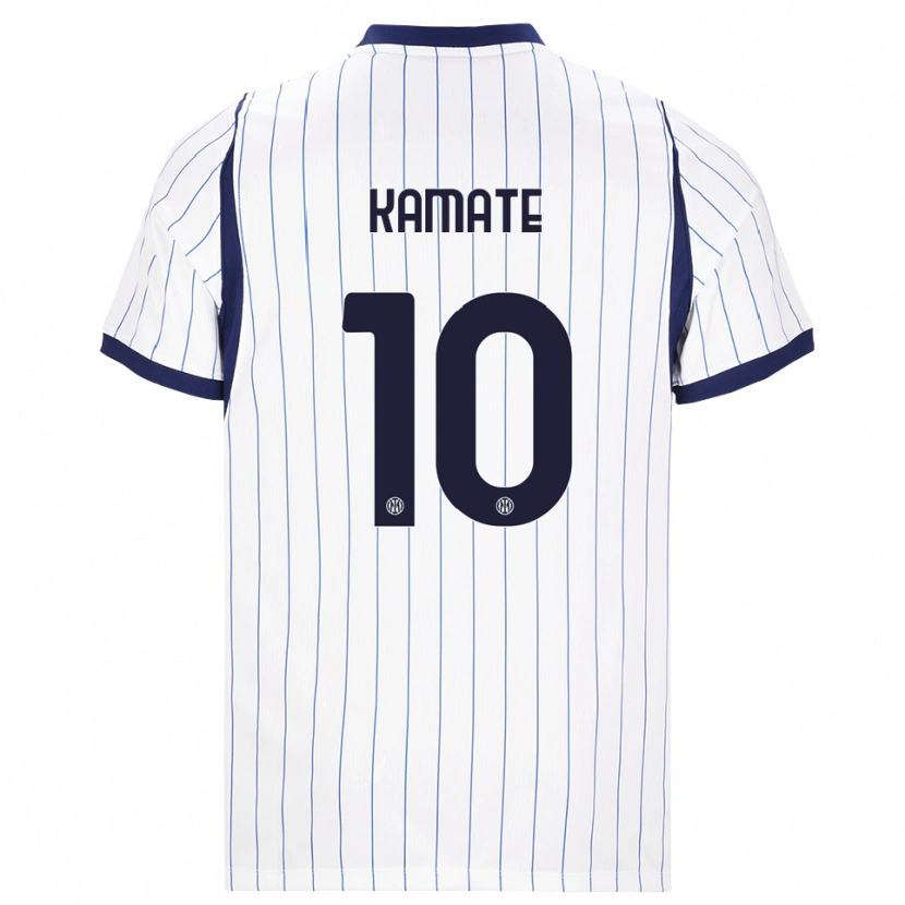 Danxen Dames Issiaka Kamate #10 Wit Marineblauw Uitshirt Uittenue 2026/27 T-Shirt België