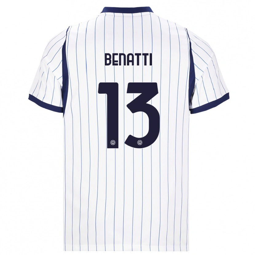 Danxen Dames Tommaso Benatti #13 Wit Marineblauw Uitshirt Uittenue 2026/27 T-Shirt België