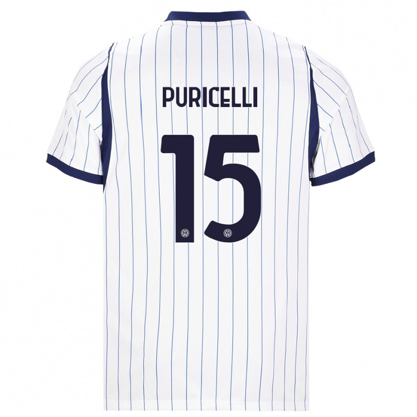 Danxen Dames Lorenzo Puricelli #15 Wit Marineblauw Uitshirt Uittenue 2026/27 T-Shirt België