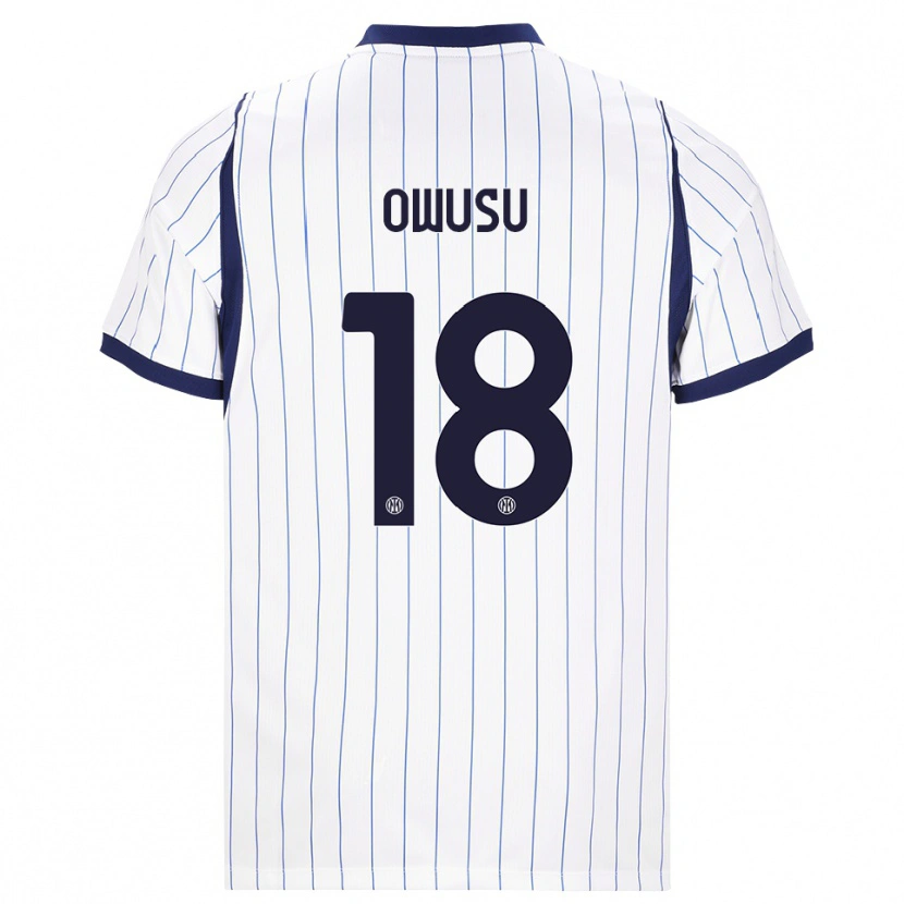 Danxen Dames Wilberforce Owusu #18 Wit Marineblauw Uitshirt Uittenue 2026/27 T-Shirt België