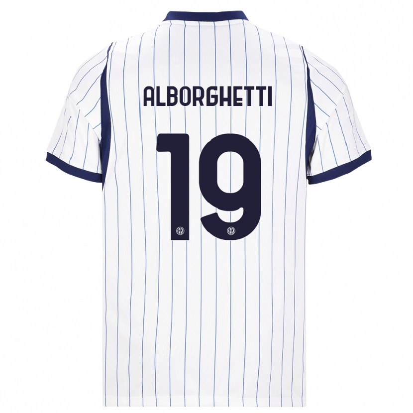 Danxen Dames Lisa Alborghetti #19 Wit Marineblauw Uitshirt Uittenue 2026/27 T-Shirt België