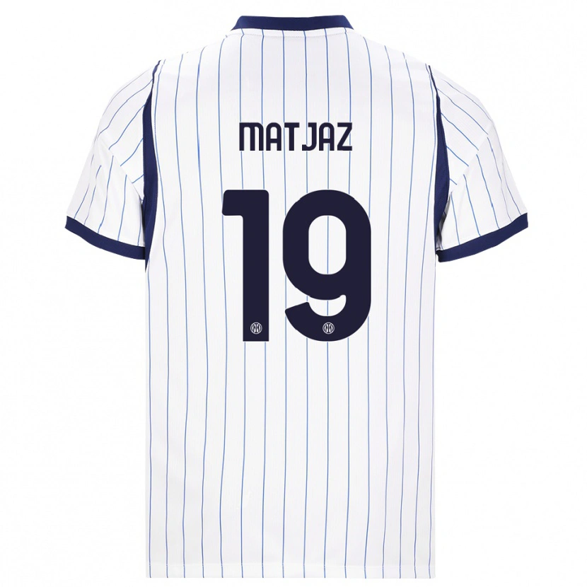 Danxen Dames Samo Matjaz #19 Wit Marineblauw Uitshirt Uittenue 2026/27 T-Shirt België