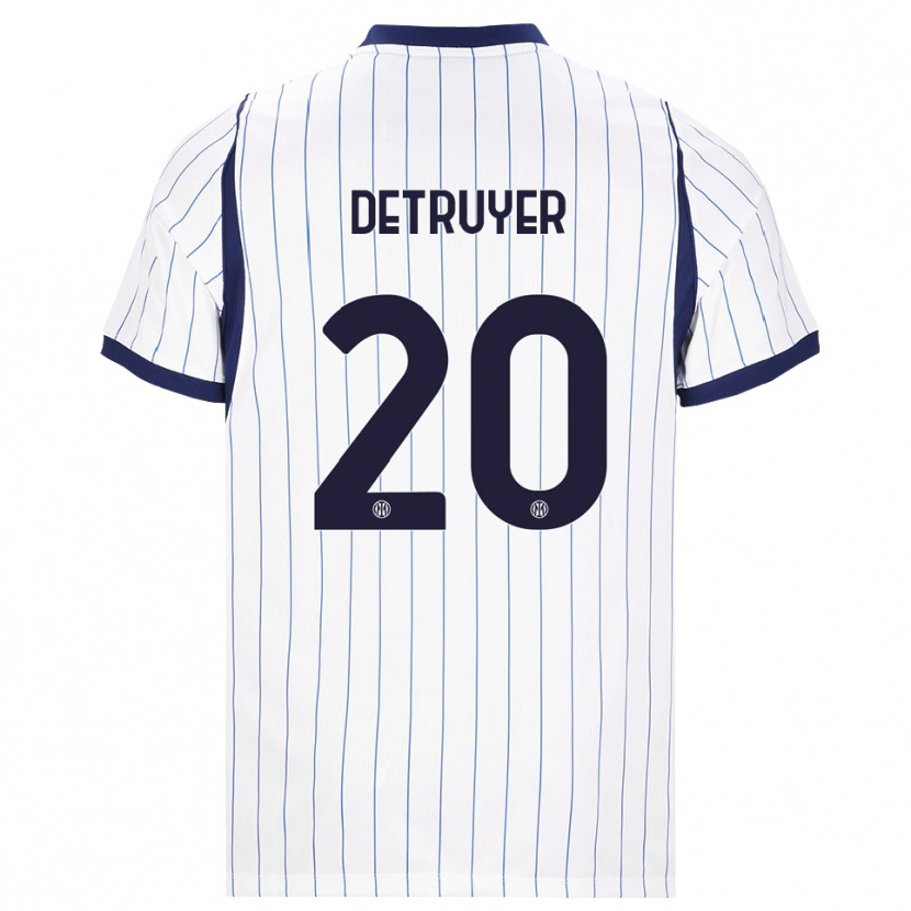 Danxen Dames Marie Detruyer #20 Wit Marineblauw Uitshirt Uittenue 2026/27 T-Shirt België