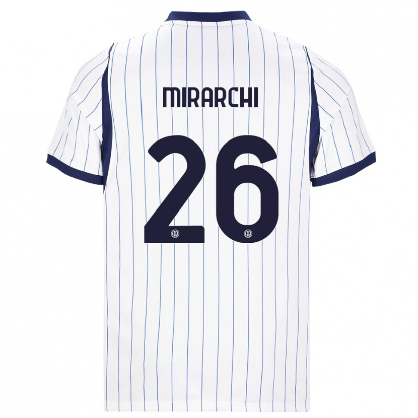Danxen Dames Mattia Mirarchi #26 Wit Marineblauw Uitshirt Uittenue 2026/27 T-Shirt België