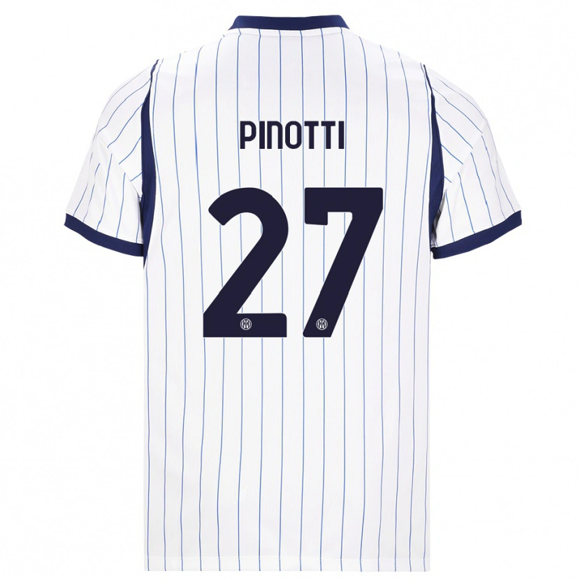 Danxen Dames Manuel Pinotti #27 Wit Marineblauw Uitshirt Uittenue 2026/27 T-Shirt België