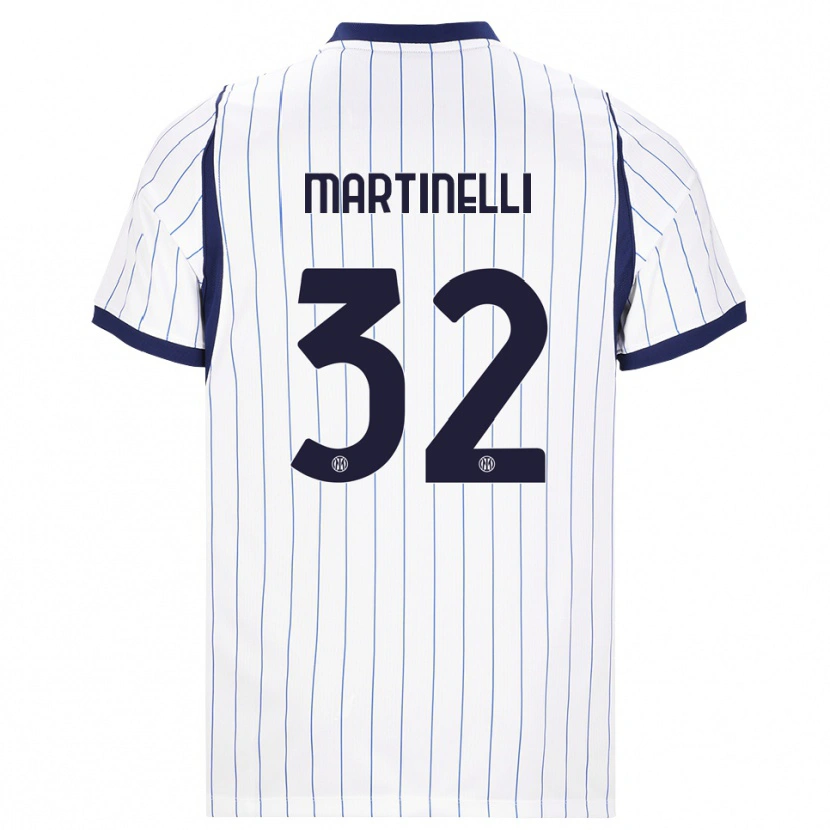 Danxen Dames Matilde Martinelli #32 Wit Marineblauw Uitshirt Uittenue 2026/27 T-Shirt België