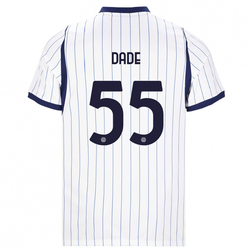 Danxen Dames Emmanuel Dade #55 Wit Marineblauw Uitshirt Uittenue 2026/27 T-Shirt België