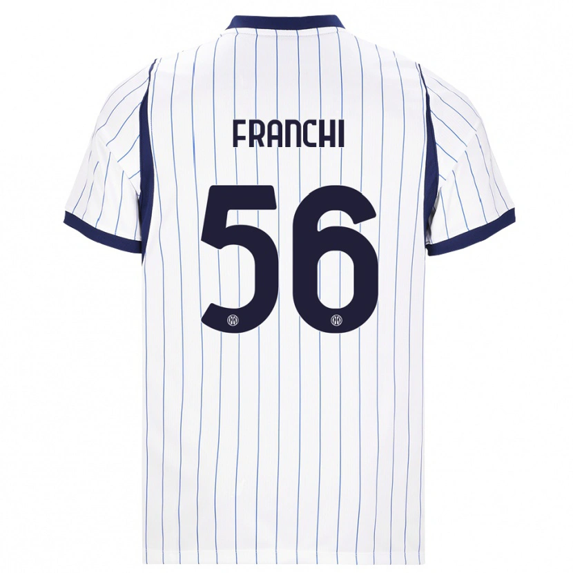 Danxen Dames Mirko Franchi #56 Wit Marineblauw Uitshirt Uittenue 2026/27 T-Shirt België