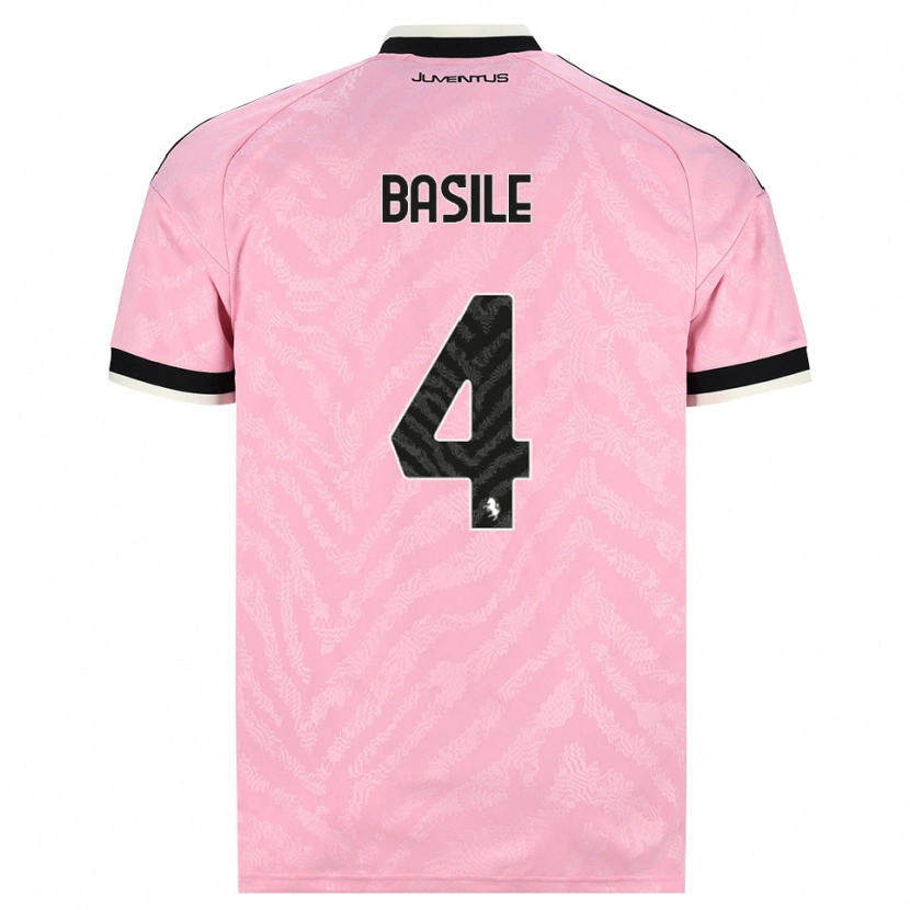 Danxen Dames Piergiorgio Basile #4 Roze Zwart Uitshirt Uittenue 2026/27 T-Shirt België