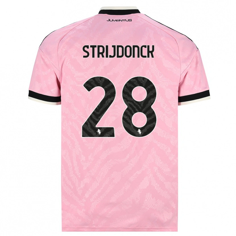 Danxen Dames Bayron Strijdonck #28 Roze Zwart Uitshirt Uittenue 2026/27 T-Shirt België