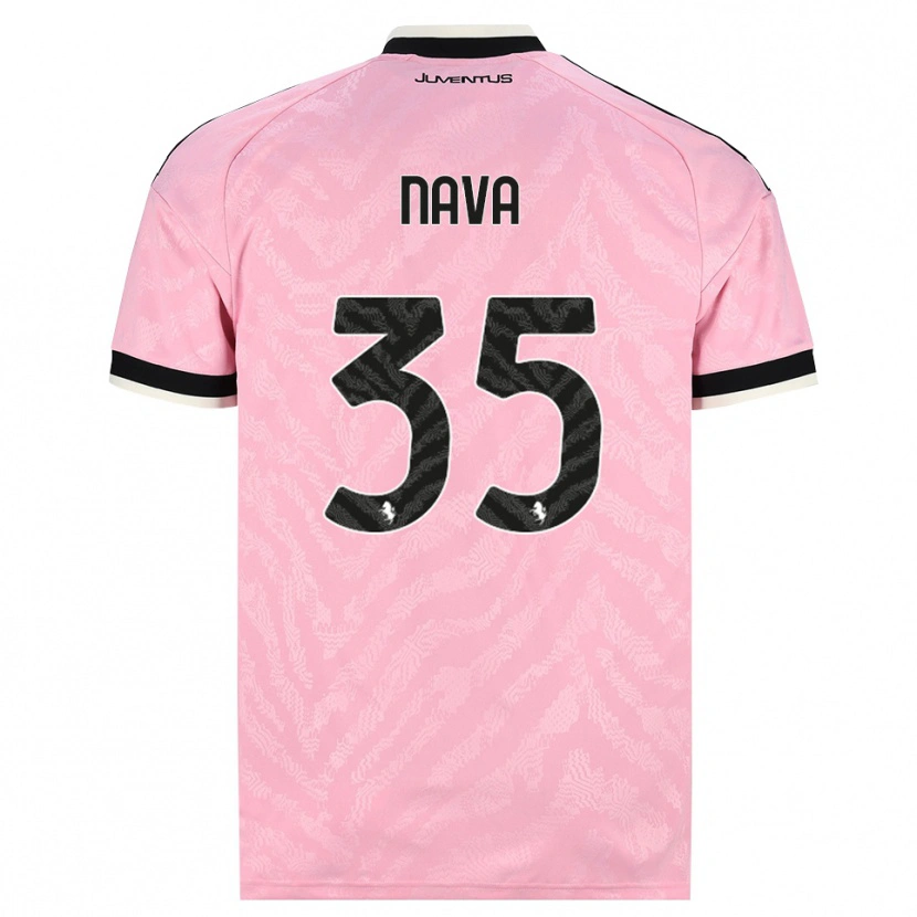 Danxen Dames Sebastiano Nava #35 Roze Zwart Uitshirt Uittenue 2026/27 T-Shirt België