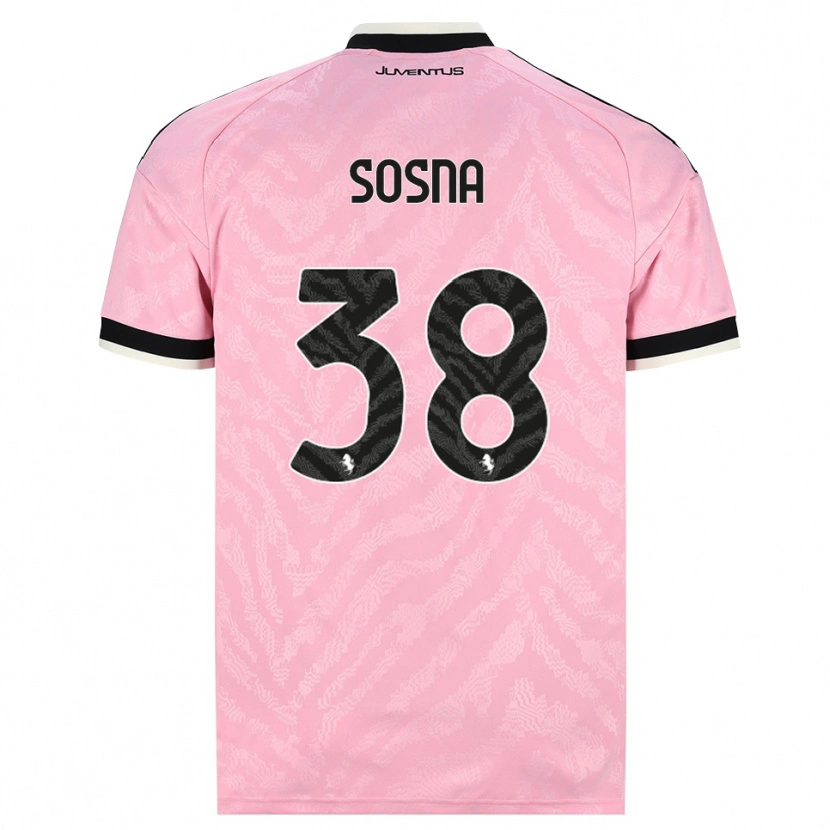 Danxen Dames Adam Sosna #38 Roze Zwart Uitshirt Uittenue 2026/27 T-Shirt België