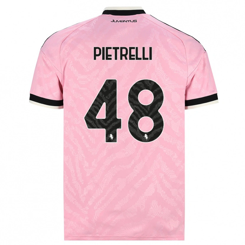 Danxen Dames Alessandro Pietrelli #48 Roze Zwart Uitshirt Uittenue 2026/27 T-Shirt België