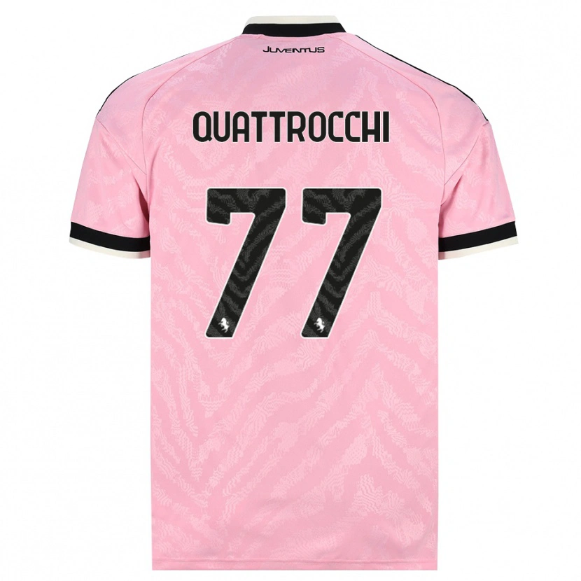 Danxen Dames Juan Ignacio Quattrocchi #77 Roze Zwart Uitshirt Uittenue 2026/27 T-Shirt België