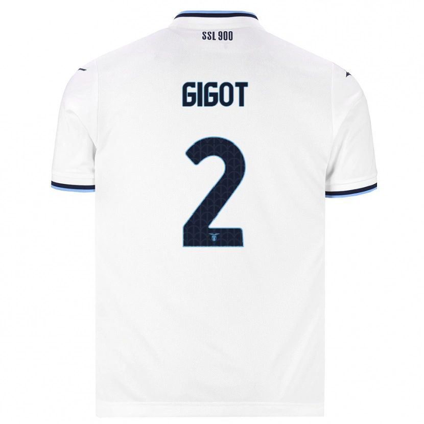 Danxen Dames Samuel Gigot #2 Wit Marineblauw Uitshirt Uittenue 2026/27 T-Shirt België