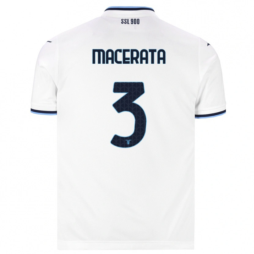 Danxen Dames Francesco Macerata #3 Wit Marineblauw Uitshirt Uittenue 2026/27 T-Shirt België