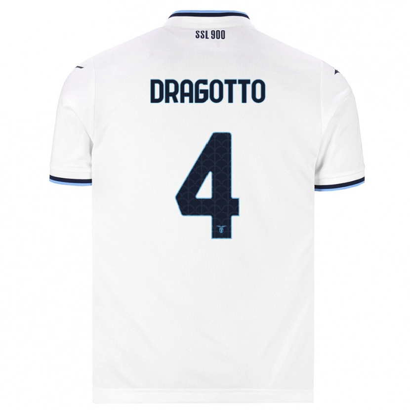 Danxen Dames Tommaso Dragotto #4 Wit Marineblauw Uitshirt Uittenue 2026/27 T-Shirt België
