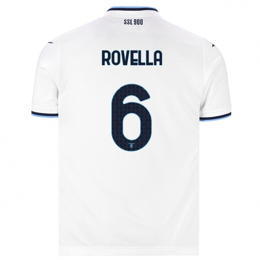 Danxen Dames Nicolò Rovella #6 Wit Marineblauw Uitshirt Uittenue 2026/27 T-Shirt België