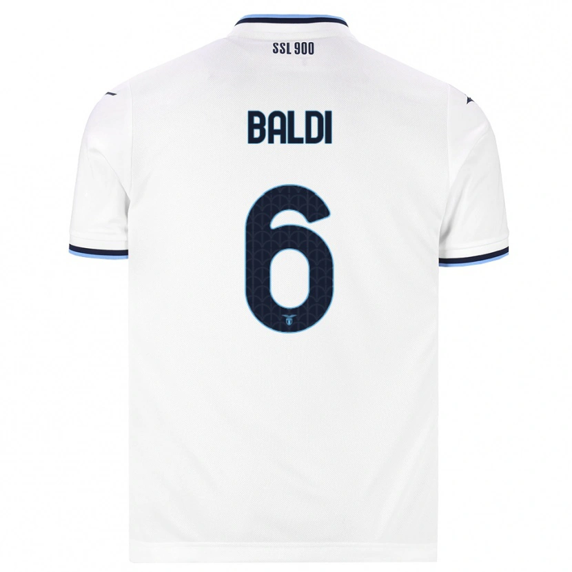 Danxen Dames Mattia Santagostino Baldi #6 Wit Marineblauw Uitshirt Uittenue 2026/27 T-Shirt België