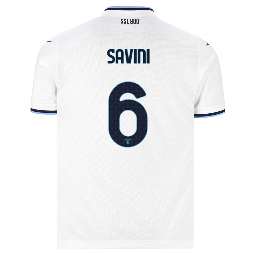 Danxen Dames Federica Savini #6 Wit Marineblauw Uitshirt Uittenue 2026/27 T-Shirt België