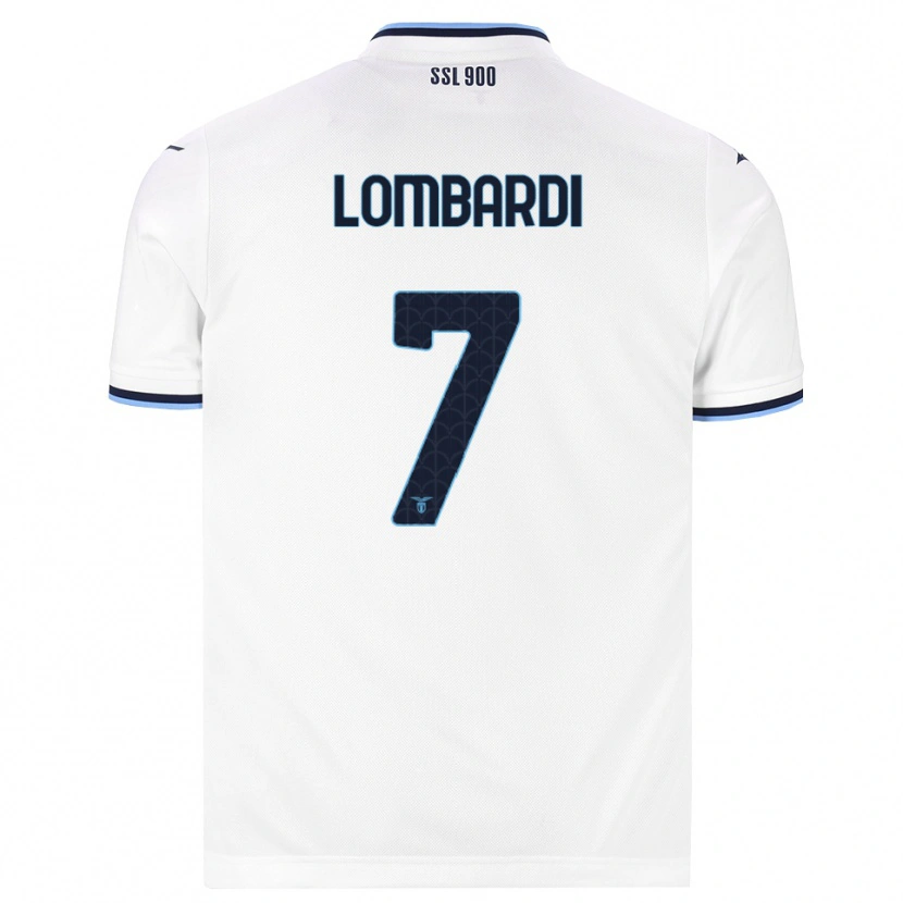 Danxen Dames Pierlorenzo Lombardi #7 Wit Marineblauw Uitshirt Uittenue 2026/27 T-Shirt België