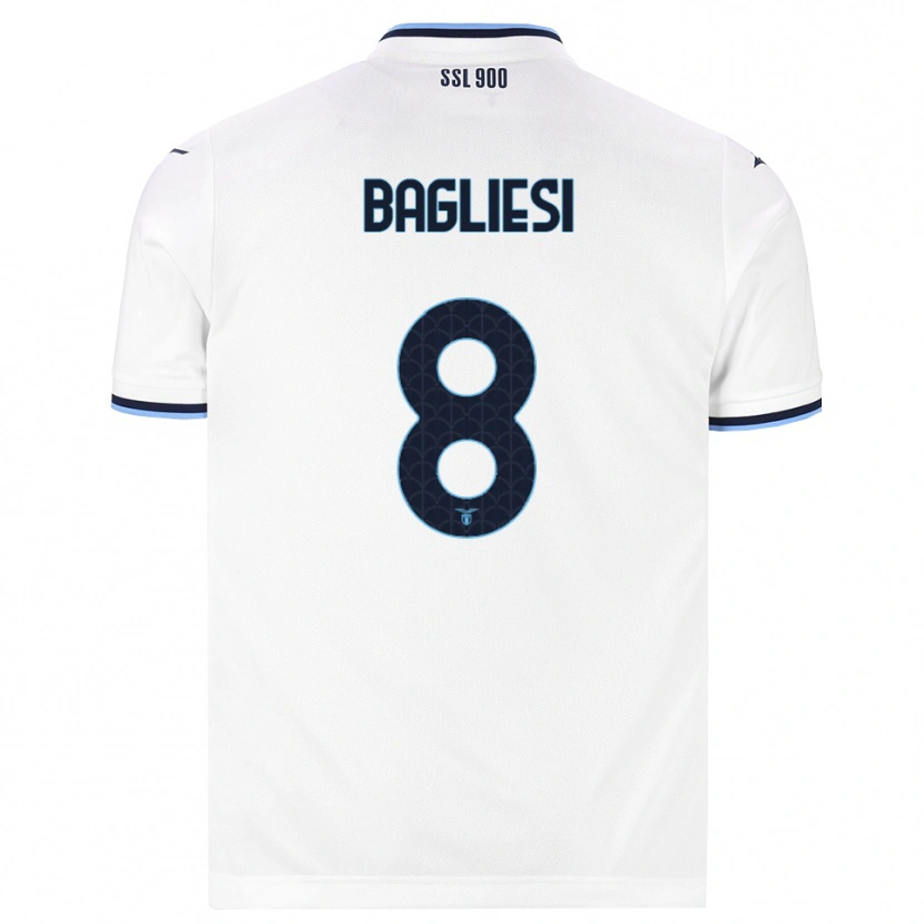 Danxen Dames Thomas Bagliesi #8 Wit Marineblauw Uitshirt Uittenue 2026/27 T-Shirt België