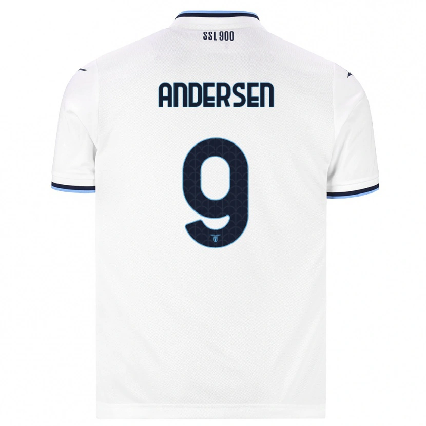 Danxen Dames Signe Holt Andersen #9 Wit Marineblauw Uitshirt Uittenue 2026/27 T-Shirt België