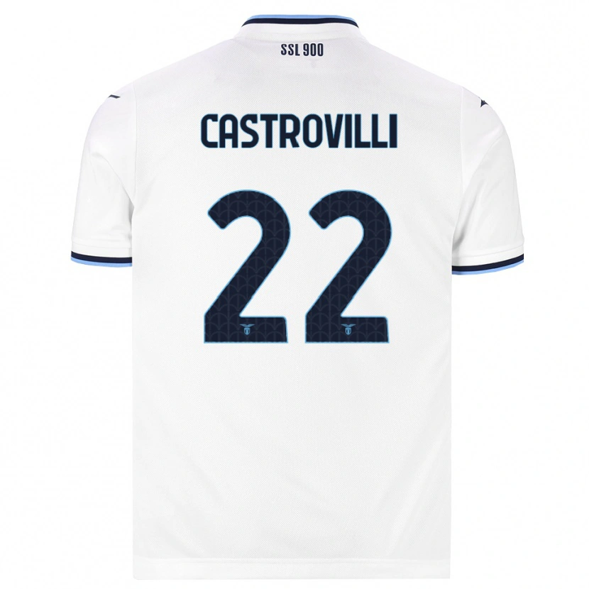 Danxen Dames Gaetano Castrovilli #22 Wit Marineblauw Uitshirt Uittenue 2026/27 T-Shirt België