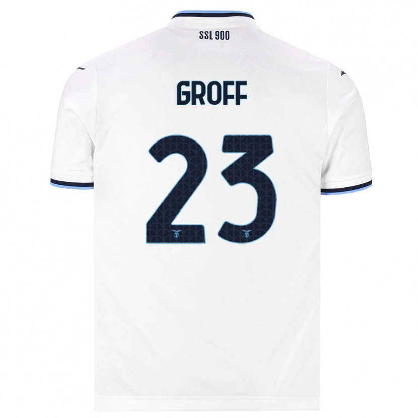 Danxen Dames Chiara Groff #23 Wit Marineblauw Uitshirt Uittenue 2026/27 T-Shirt België