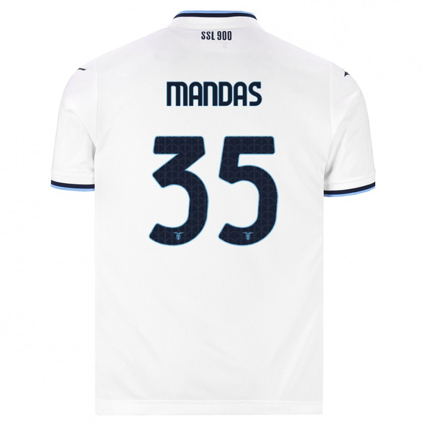 Danxen Dames Christos Mandas #35 Wit Marineblauw Uitshirt Uittenue 2026/27 T-Shirt België