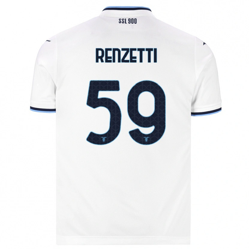 Danxen Dames Davide Renzetti #59 Wit Marineblauw Uitshirt Uittenue 2026/27 T-Shirt België